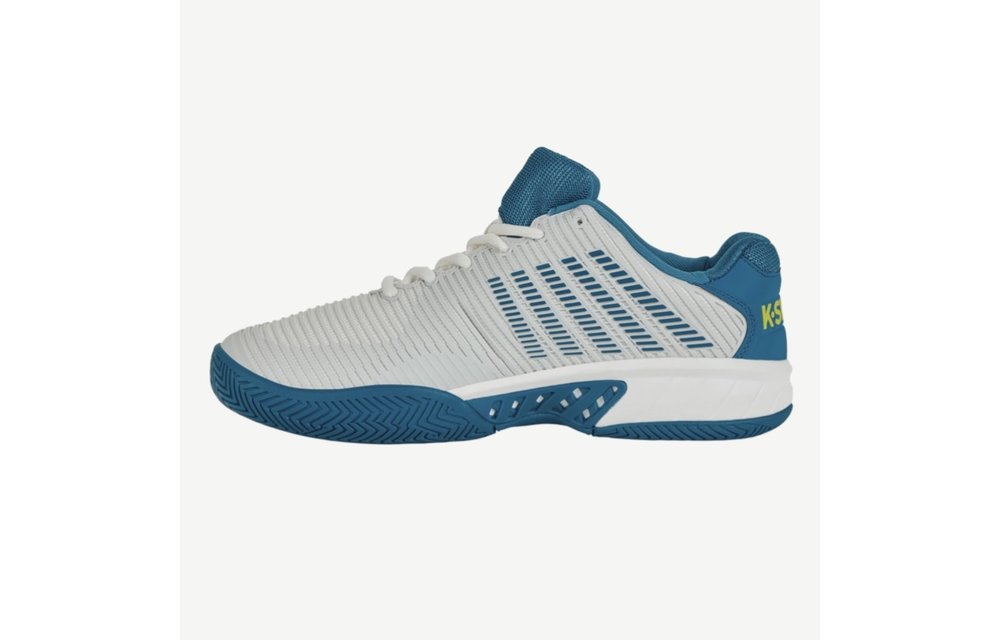 K-Swiss Hypercourt Express 2 Men's Tennis Shoe (Brilliant White/Celestial/Evening Primrose)
