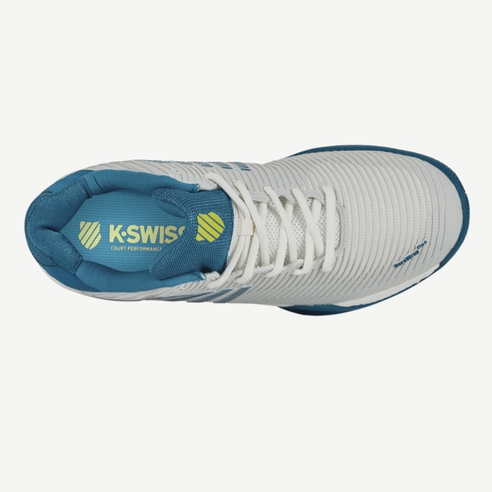 K-Swiss Hypercourt Express 2 Men's Tennis Shoe (Brilliant White/Celestial/Evening Primrose)