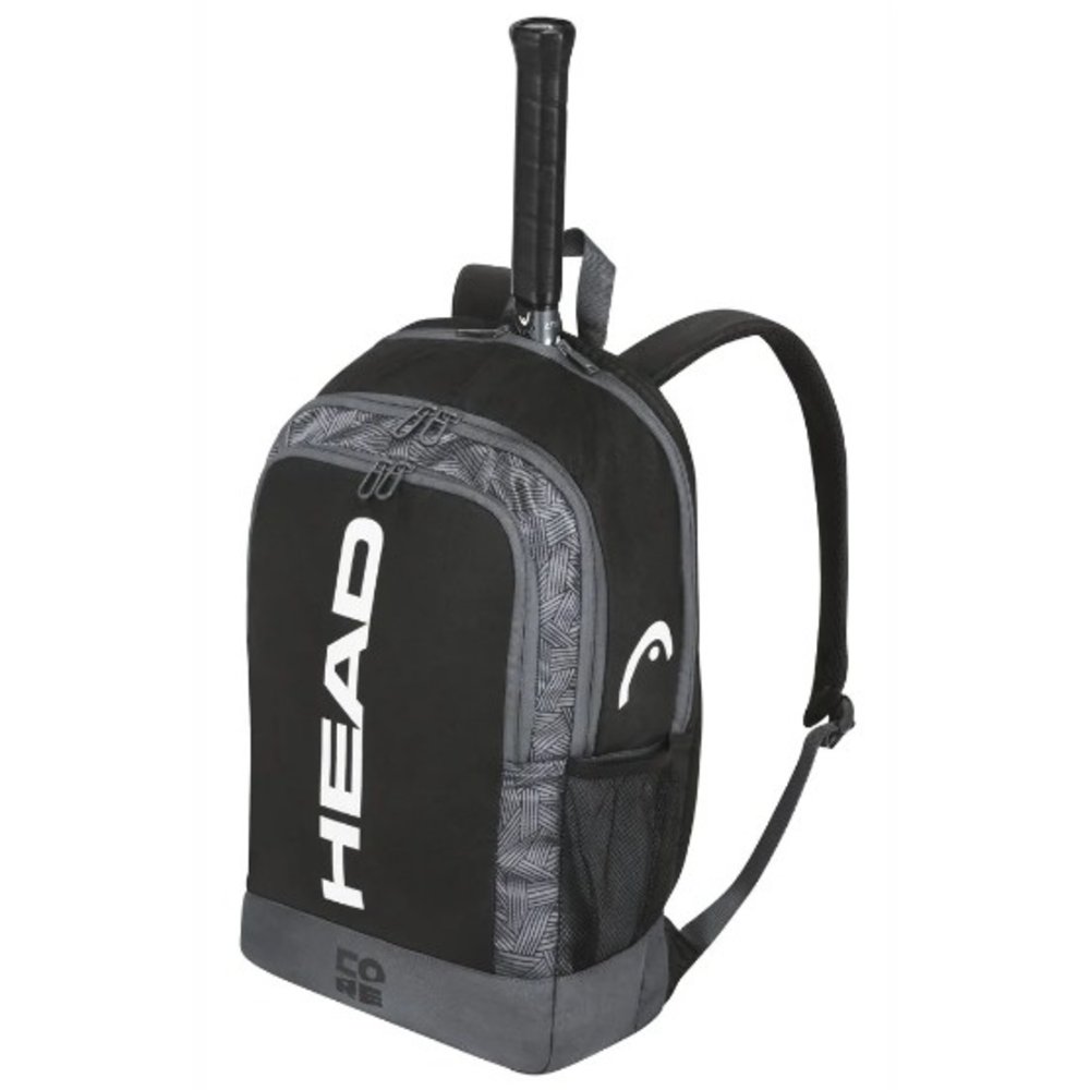 Head Core Backpack Racquet Bag (Black/White) - MatchpointStore 