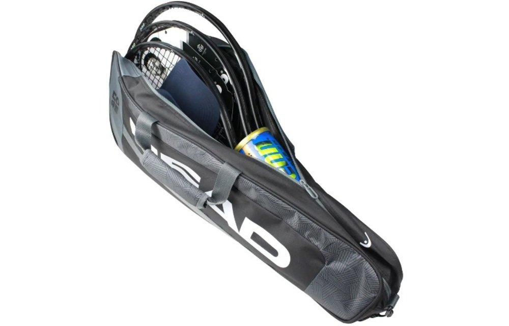 Head Core Pro 3 Pack Racquet Bag (Black/White)