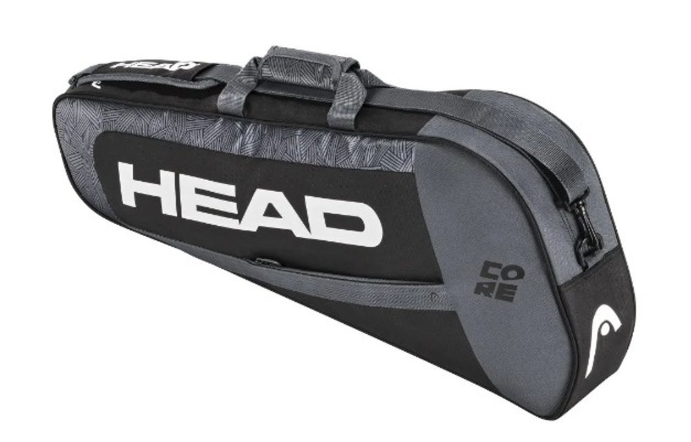 Head Core Pro 3 Pack Racquet Bag (Black/White)