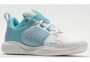 K-Swiss Ultrashot  Team Women's Tennis Shoe (White/Angel Blue)