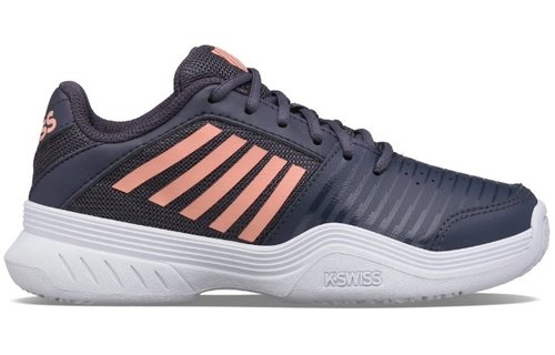 K-Swiss Court Express OMNI Junior Tennis Shoe (Grey/White/Orange)