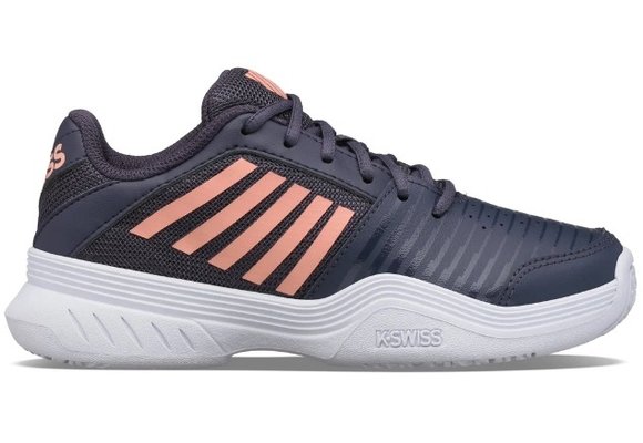 K-Swiss Court Express OMNI Junior Tennis Shoe (Grey/White/Orange)
