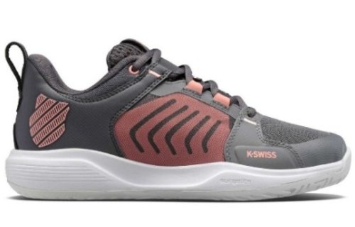 K-Swiss Ultrashot  Team Women's Tennis Shoe (Grey/Asphalt/Amber)