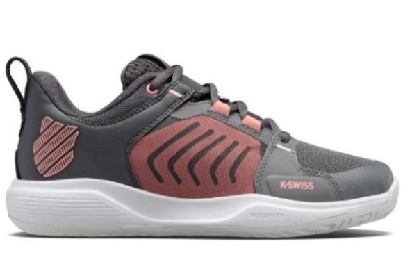 K-Swiss Ultrashot  Team Women's Tennis Shoe (Grey/Asphalt/Amber)