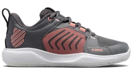 K-Swiss Ultrashot  Team Women's Tennis Shoe (Grey/Asphalt/Amber)