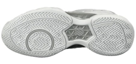 K-Swiss Varsity BigShot Light 3 Junior Tennis Shoe (White/Silver)