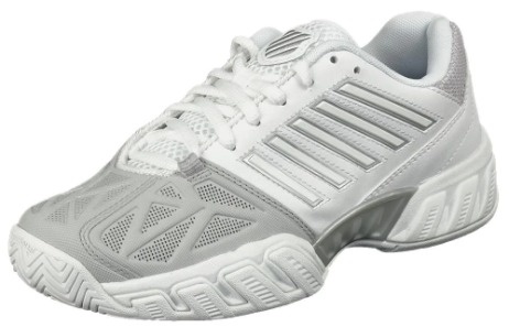 K-Swiss Varsity BigShot Light 3 Junior Tennis Shoe (White/Silver)