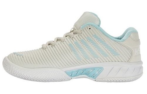 K-Swiss Hypercourt Express 2 Women's Tennis Shoe (Gray/White/BlueGlow)