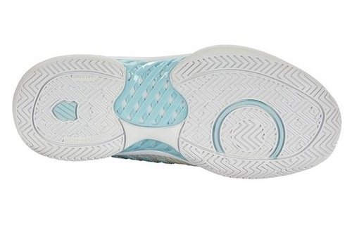 K-Swiss Hypercourt Express 2 Women's Tennis Shoe (Gray/White/BlueGlow)