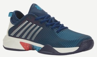 K-Swiss Hypercourt Supreme Men's Tennis Shoe (Opal/Blanc/Lollipop)