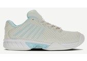 K-Swiss Hypercourt Express 2 Wide Women's Tennis Shoe (Gray/White/BlueGlow)