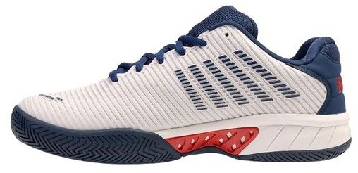 K-Swiss Hypercourt Express 2 Men's Tennis Shoe (Blanc/BlueOpal/Lollipop)