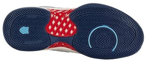 K-Swiss Hypercourt Express 2 Men's Tennis Shoe (Blanc/BlueOpal/Lollipop)