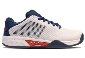 K-Swiss Hypercourt Express 2 Men's Tennis Shoe (Blanc/BlueOpal/Lollipop)