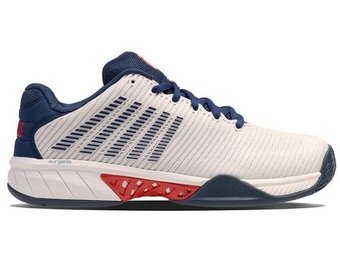 K-Swiss Hypercourt Express 2 Men's Tennis Shoe (Blanc/BlueOpal/Lollipop)