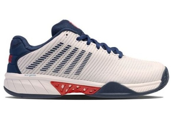 K-Swiss Hypercourt Express 2 Men's Tennis Shoe (Blanc/BlueOpal/Lollipop)