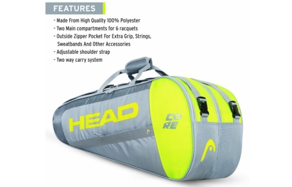 Head Core 6H Combi (Grey/Neon Yellow)