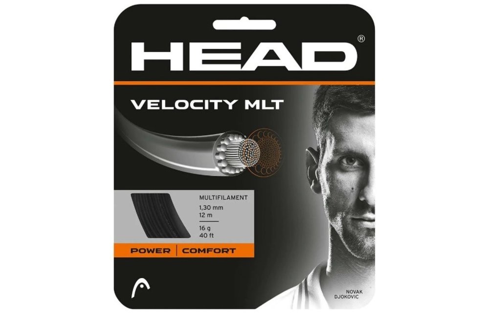Head Velocity MLT 16 Tennis String (Black)