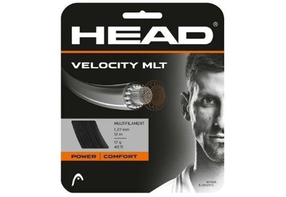 Head Velocity MLT 17 Tennis String (Black)