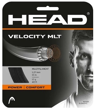 Head Velocity MLT 17 Tennis String (Black)