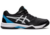 Asics Gel Dedicate 7 Men's Tennis Shoe (Black/Island Blue)