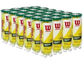 Wilson Championship Regular Duty Tennis Balls - Case (24 Cans)