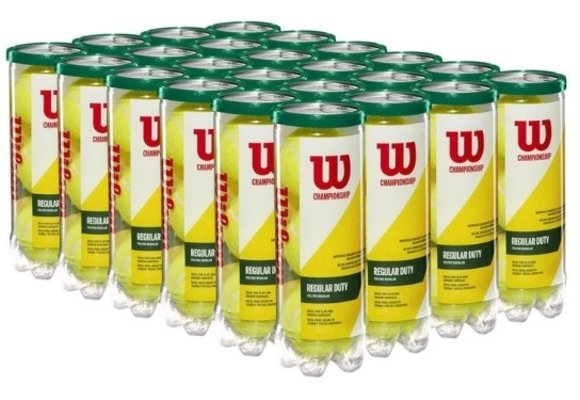 Wilson Championship Regular Duty Tennis Balls - Case (24 Cans)