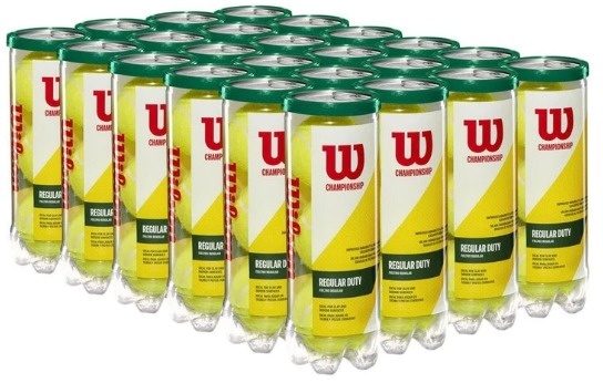 Wilson Championship Regular Duty Tennis Balls - Case (24 Cans)