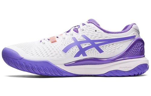 Asics Gel-Resolution 9 Women's Tennis Shoe (White/Amethyst)