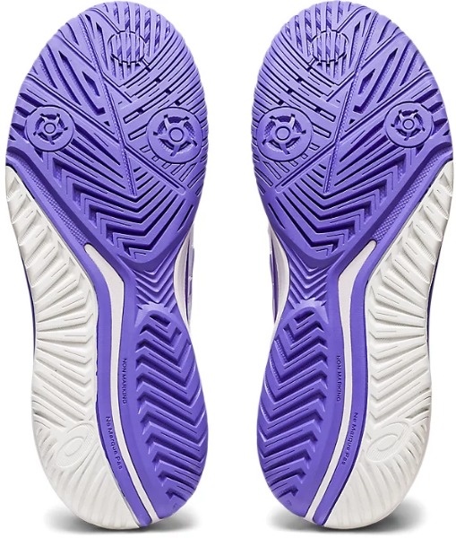 Asics GelResolution 9 Women's Tennis Shoe (White/Amethyst