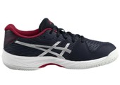 Asics Gel-Game 9 GS Junior Tennis Shoe (Midnight/Pure Silver)