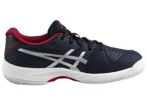 Asics Gel-Game 9 GS Junior Tennis Shoe (Midnight/Pure Silver)