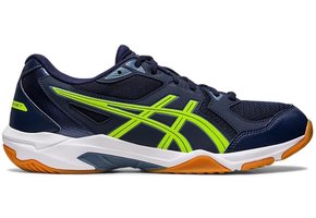 Asics Gel-Rocket 10 Men's Indoor Court Shoe Wide (Midnight/Hazard Green)
