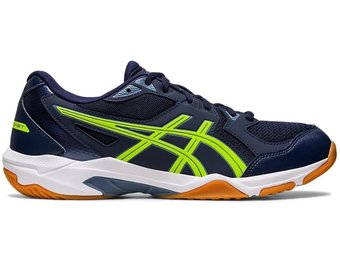 Asics Gel-Rocket 10 Men's Indoor Court Shoe Wide (Midnight/Hazard Green)