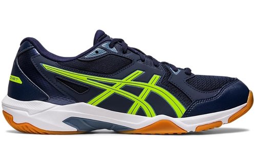 Asics Gel-Rocket 10 Men's Indoor Court Shoe Wide (Midnight/HazardGreen)