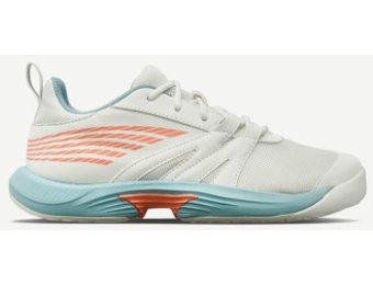 K-Swiss SpeedTrack Junior Tennis Shoe (White/Silver)