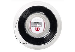 Wilson Synthetic Gut Power 16G Tennis String Reel 200m (Black)