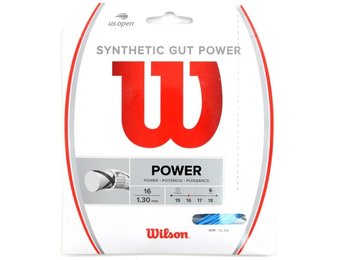 Wilson Synthetic Gut Power 16G Tennis String (Blue)