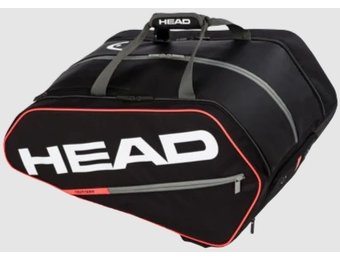 Head Tour Pickleball Supercombi 10 Pack Paddle Bag (Black/Orange)