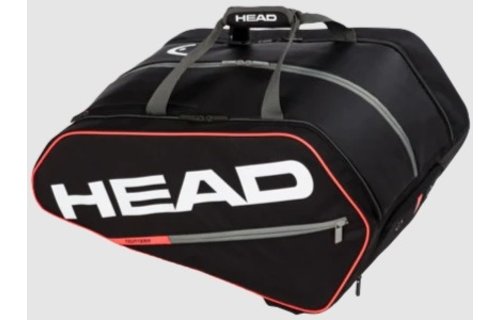 Head Tour Pickleball Supercombi 10 Pack Paddle Bag (Black/Orange)