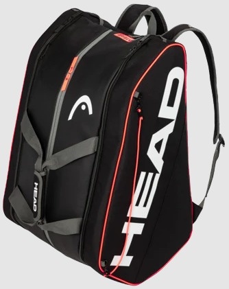 Head Tour Pickleball Supercombi 10 Pack Paddle Bag (Black/Orange)