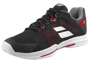 Babolat SFX3 AC Men's Tennis Shoe (Black/Poppy Red)