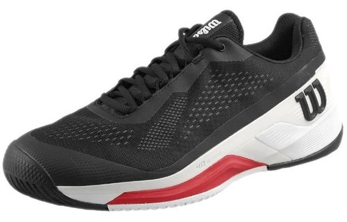 Wilson Men's Rush Pro 4.0 (Black/Poppy Red)