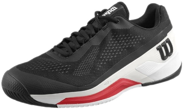 Wilson Men's Rush Pro 4.0 (Black/Poppy Red)