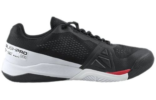 Wilson Men's Rush Pro 4.0 (Black/Poppy Red)