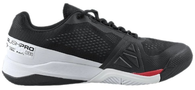 Wilson Men's Rush Pro 4.0 (Black/Poppy Red)