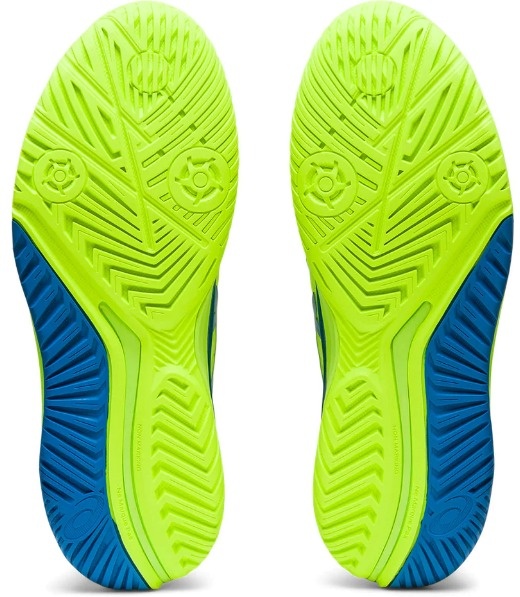 Asics Gel-Resolution 9 Women's Tennis Shoe (Hazard Green/Reborn Blue)