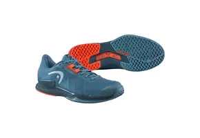Head Sprint Pro 3.5 Men's Tennis Shoe (Blue/Orange)